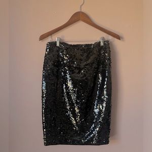 Vintage Design Studio Sequins black skirt Size 8